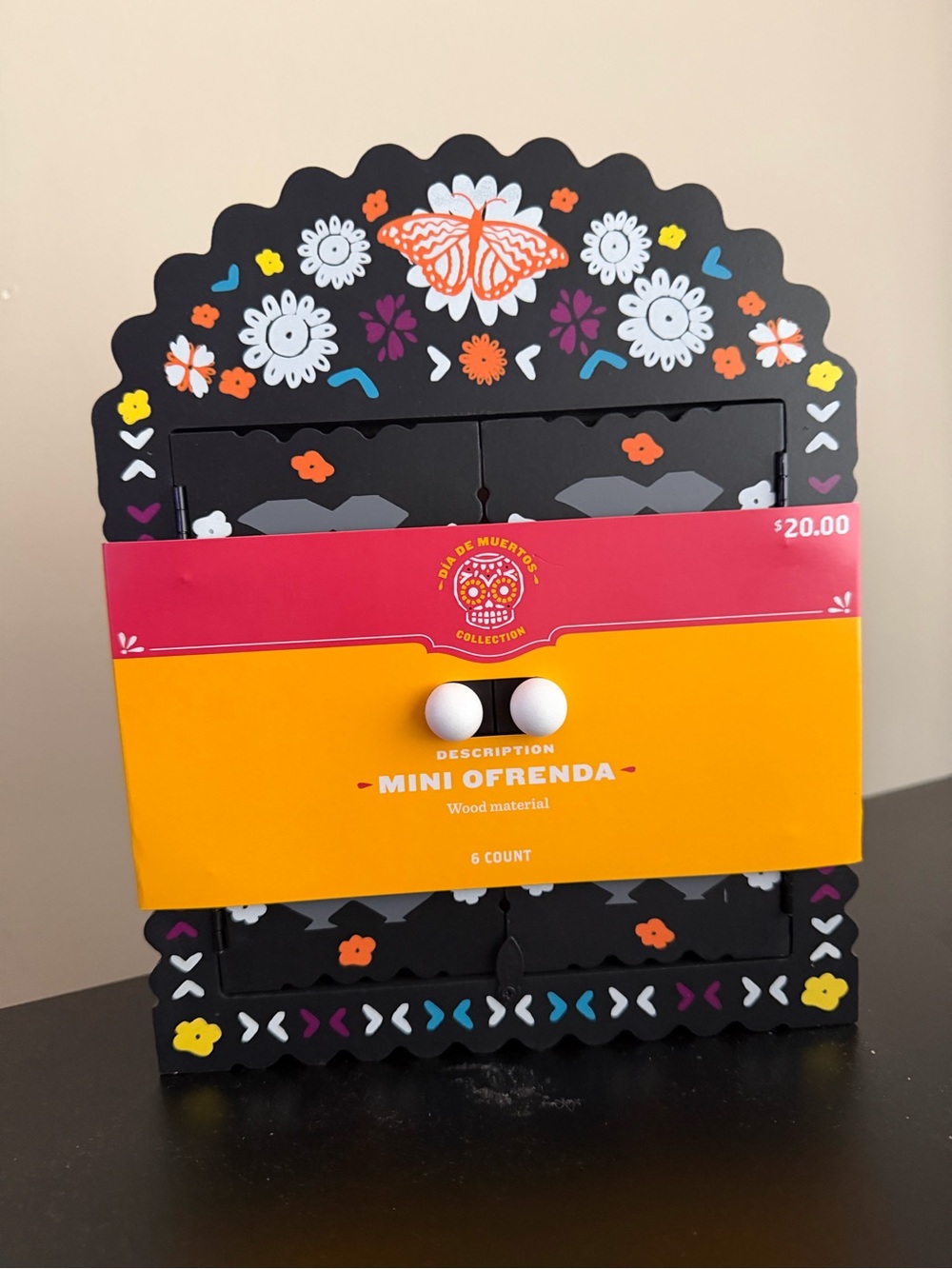 Target Mini Ofrenda Home Accent - Black with Multicolor Folk Art